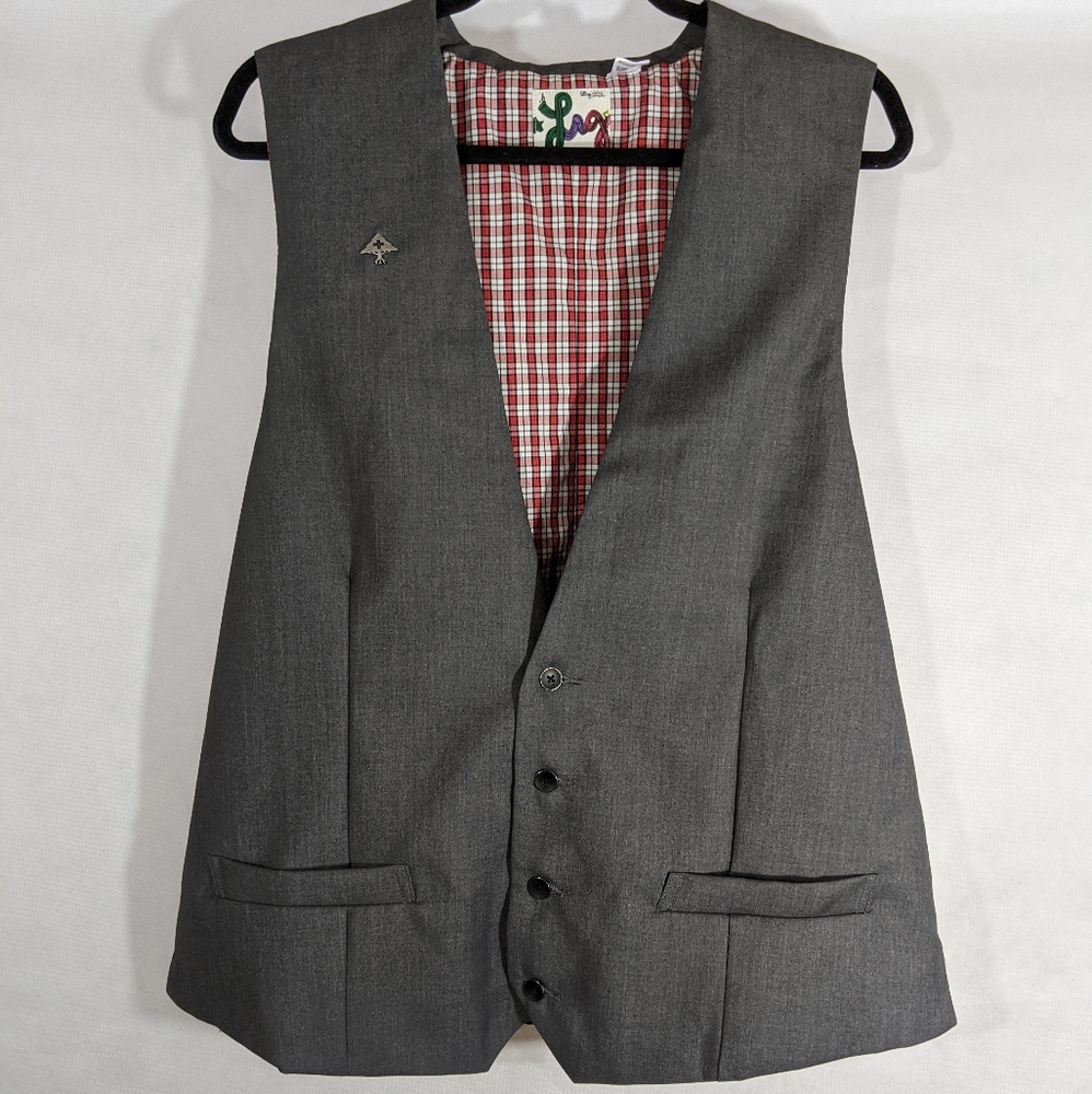 Hipster Mens 2XL Vest LRG Clothing Plaid Lining